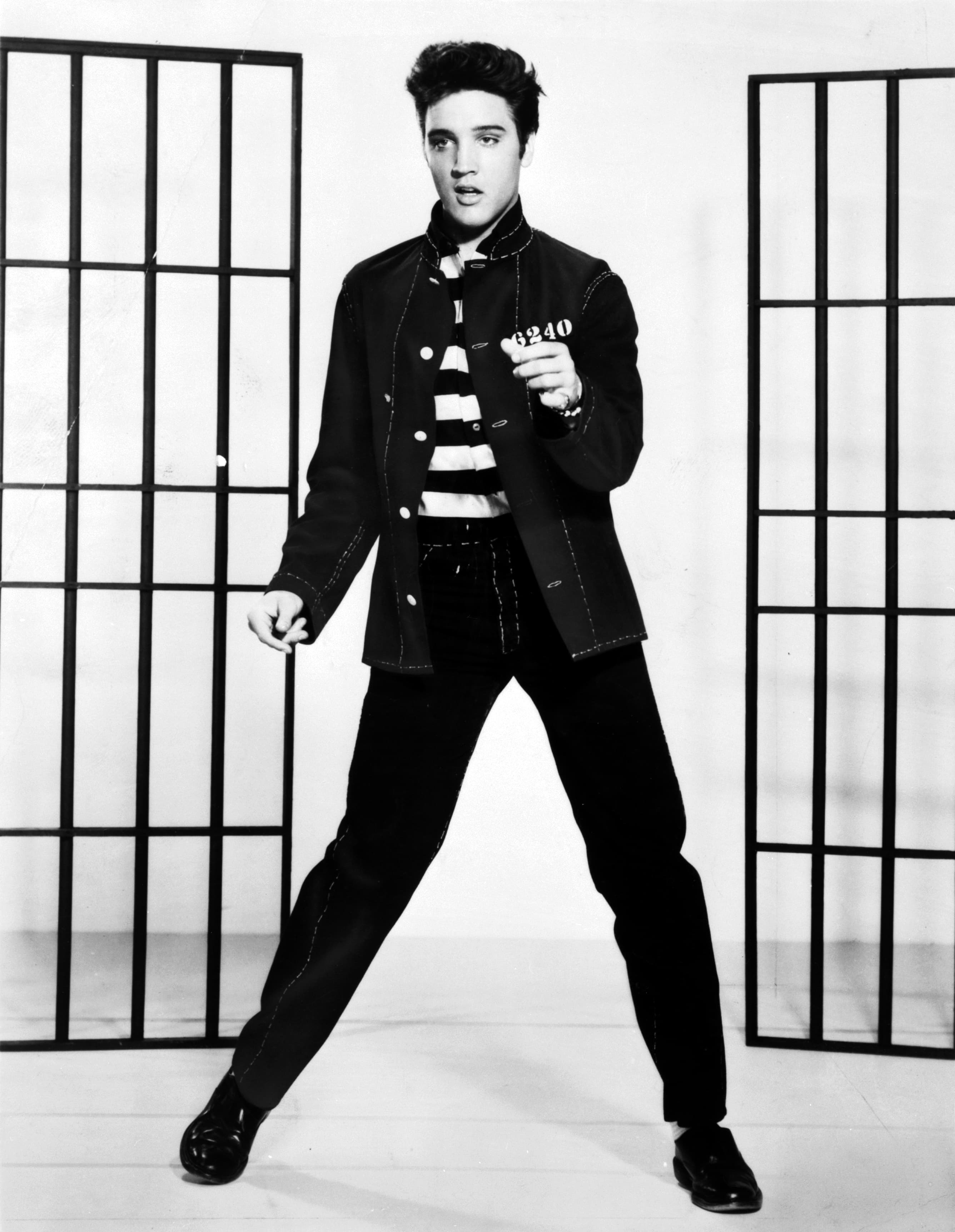 Elvis Presley, publicity photo for Jailhouse Rock